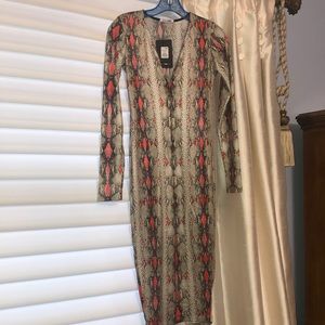 Fashion Nova spandex dress. Size M